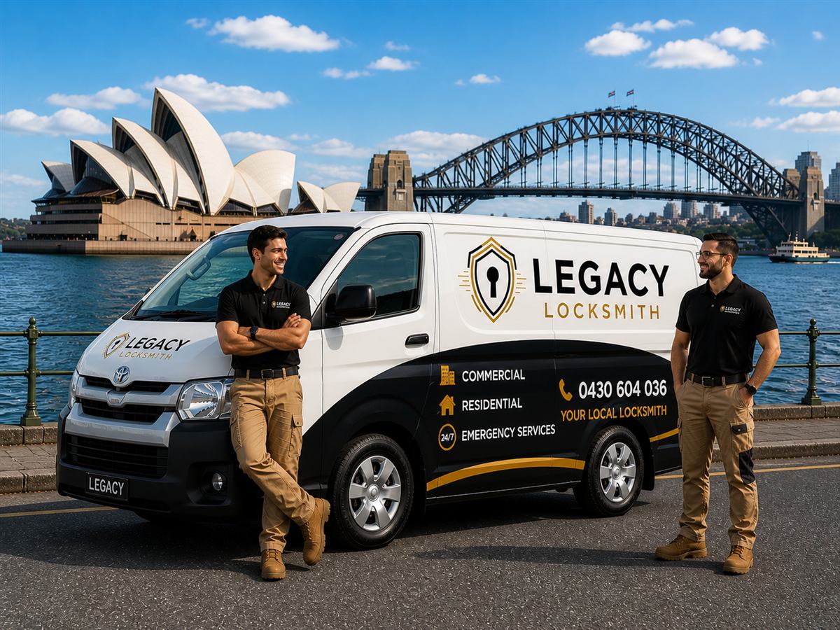 Legacy Locksmith service van and technician