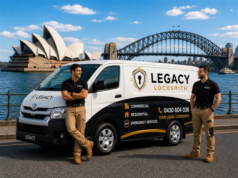 Legacy Locksmith technician and service van
